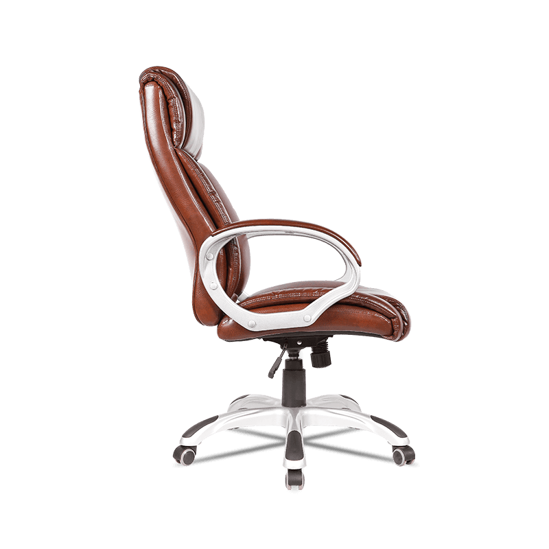 MC-7106 Executive PU Leather Swivel Task Cathedra cum Armrests Lumborum Support