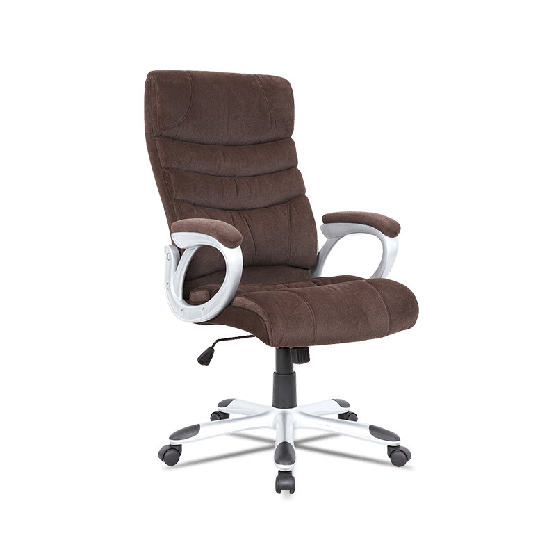 MC-7107 Meeting High Back Velvet Executive Office Cathedra with Armrest