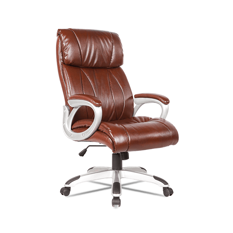 MC-7108 PU Leather + PVC Executive Office Cathedra with Armrests Lumbar Support