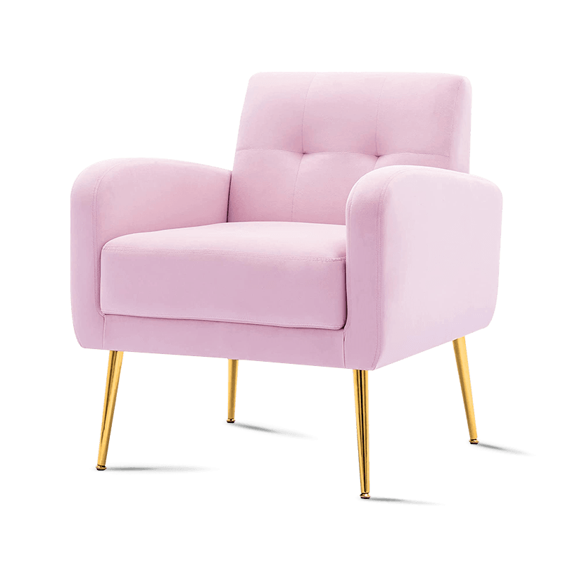 MC-1101 Velvet Tufted Living Room Accent Chairs Reading Leisure Armchair