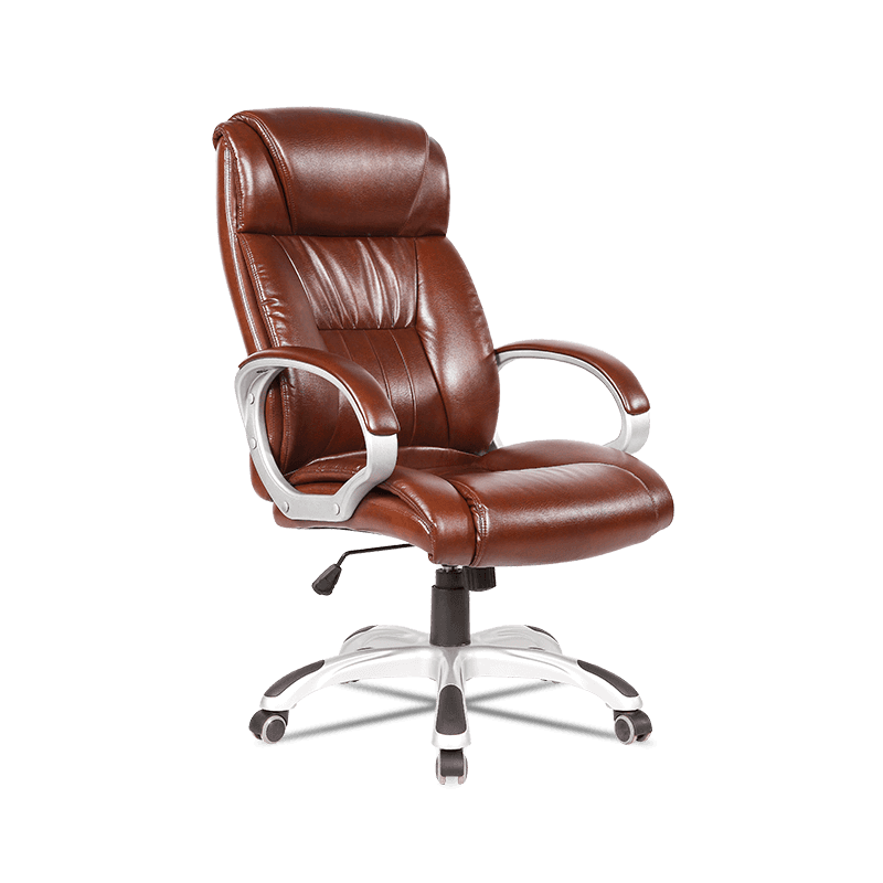 MC-7106 Executive PU Leather Swivel Task Cathedra cum Armrests Lumborum Support