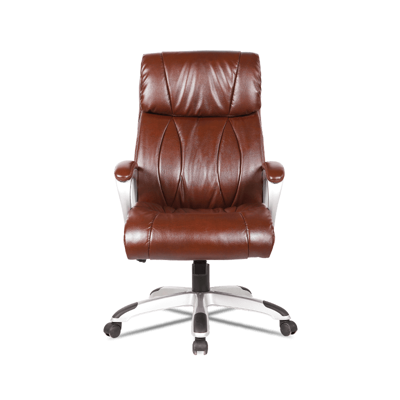 MC-7108 PU Leather + PVC Executive Office Cathedra with Armrests Lumbar Support